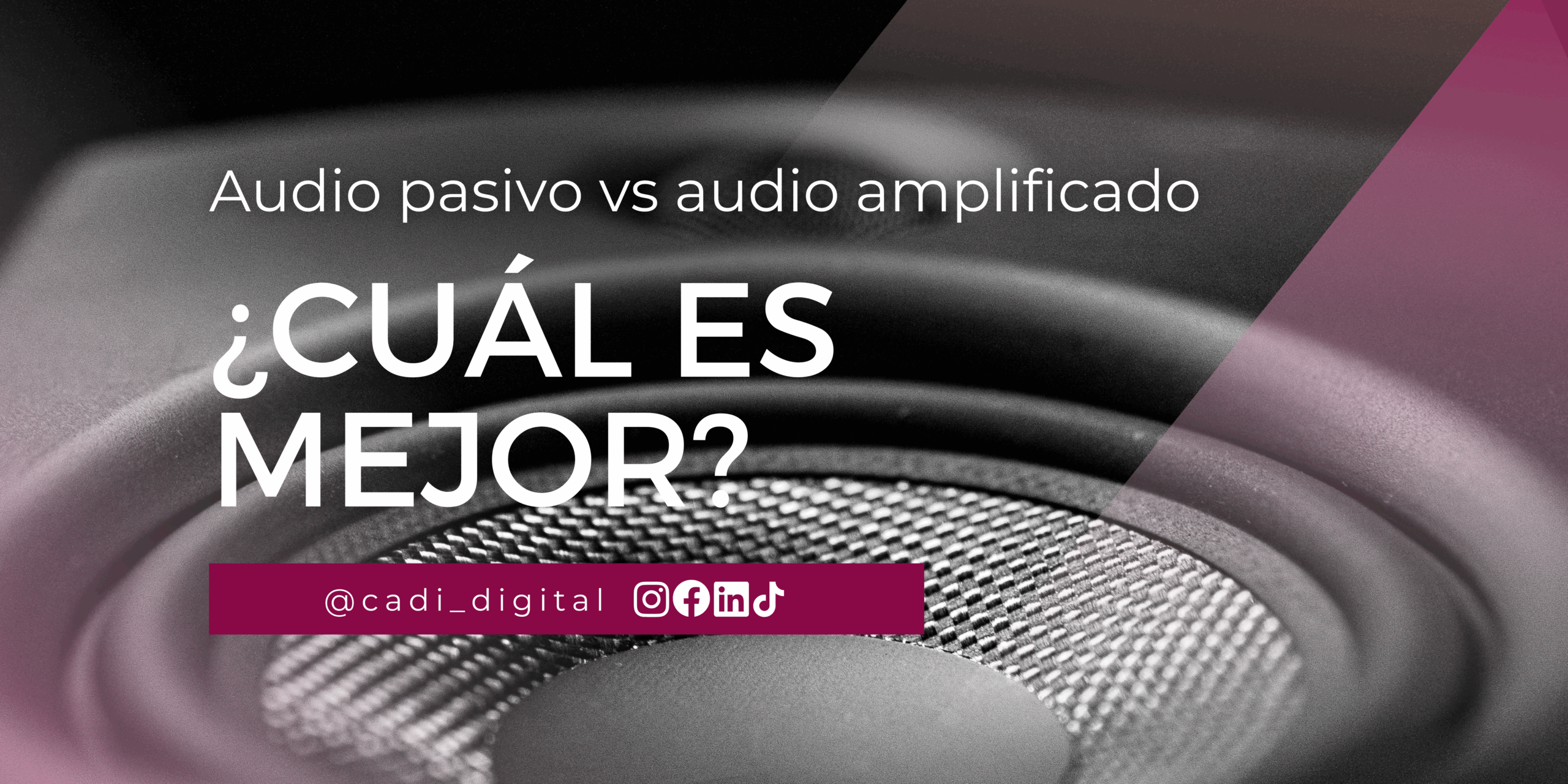 Audio pasivo vs autoamplificado: ¿Qué sistema elegir para tu espacio profesional?