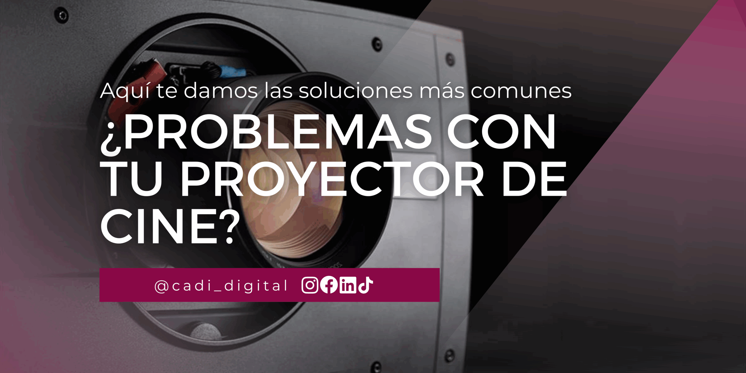 Problemas comunes con proyectores de cine profesional y cómo resolverlos