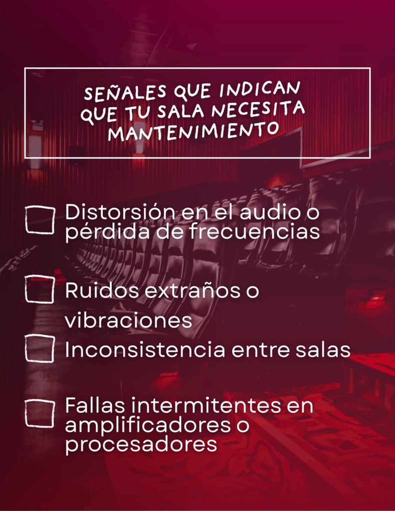 Mantenimiento de salas de cine