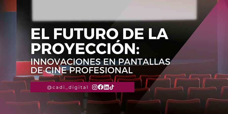 La superficie de proyección es el lienzo tecnológico donde la magia del cine cobra vida.